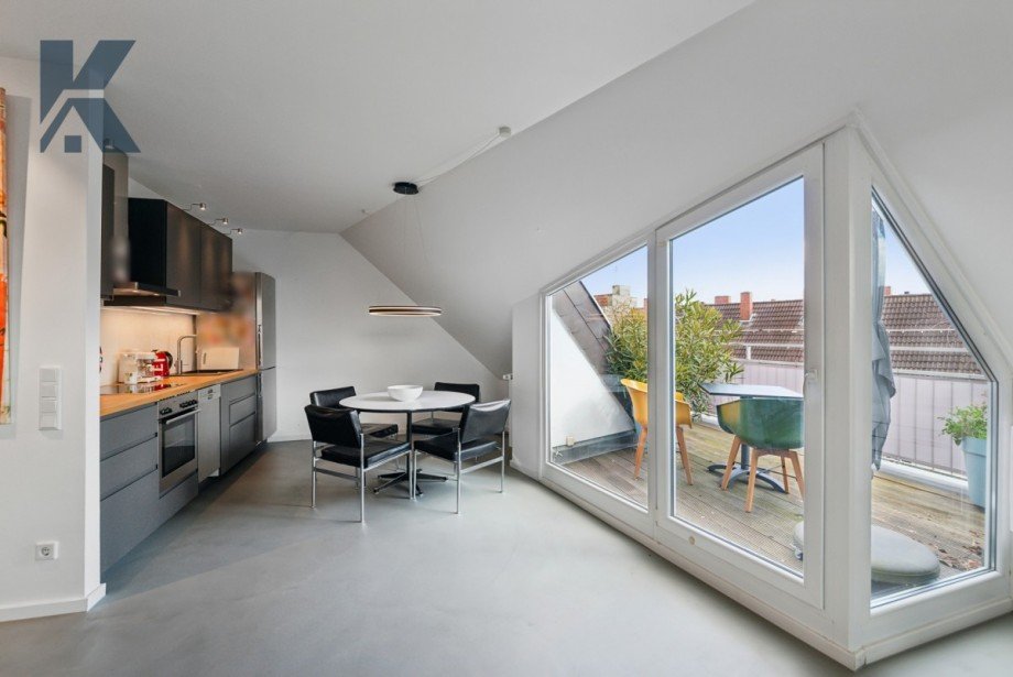 K�che 2 Dachgeschosswohnung K�ln / Ehrenfeld