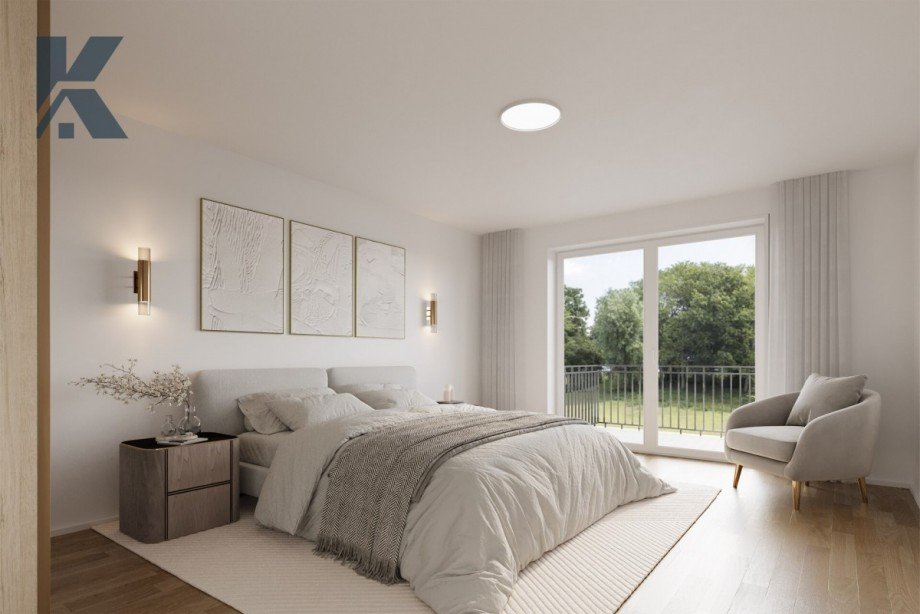 Elternbereich mit Bad en suite Dachgeschosswohnung K�ln / Marienburg