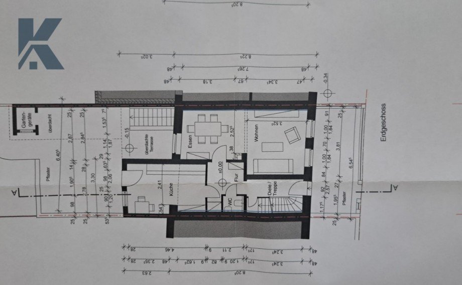 Grundriss Erdgeschoss Haus Frechen