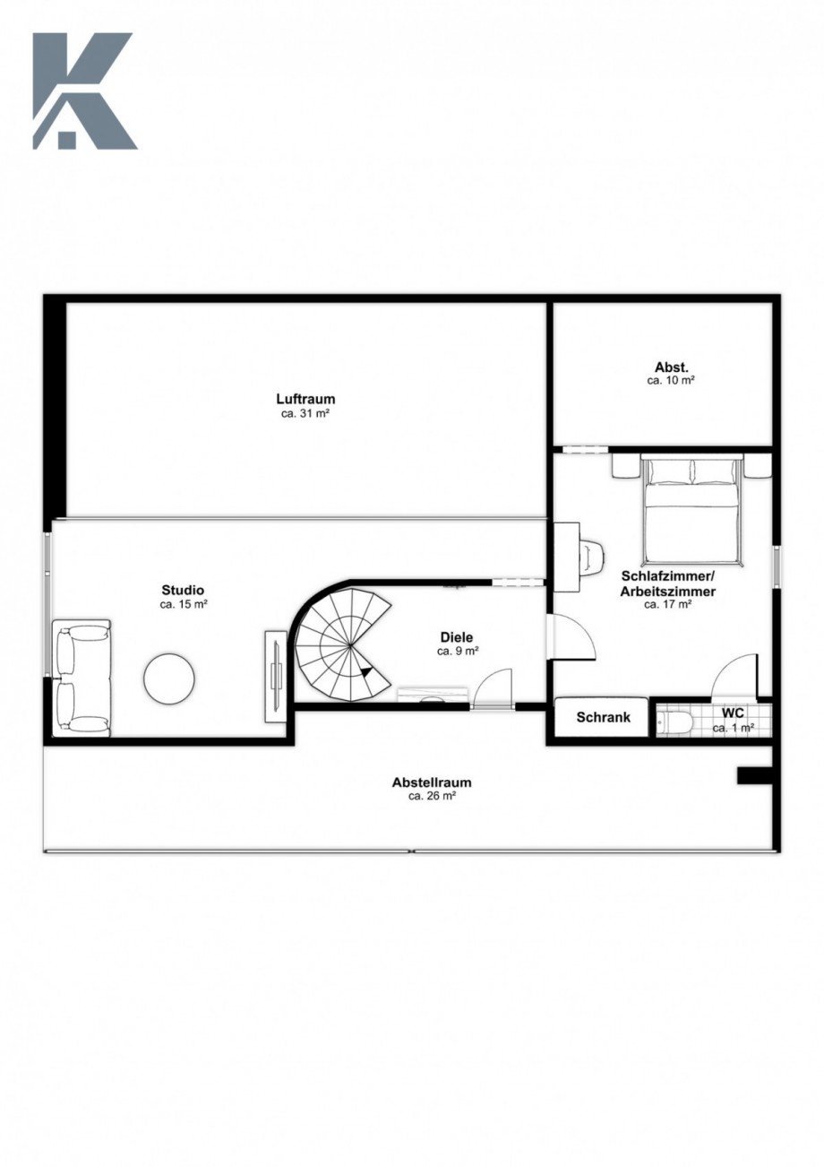 Obergeschoss Rebenhang 9 Haus Frechen / Buschbell