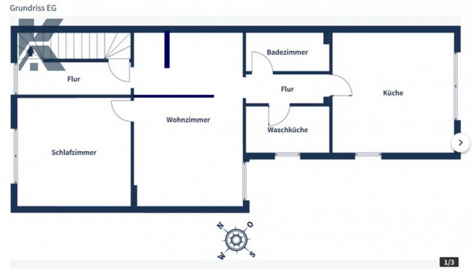 Grundriss EG Einfamilienhaus K�ln / D�nnwald