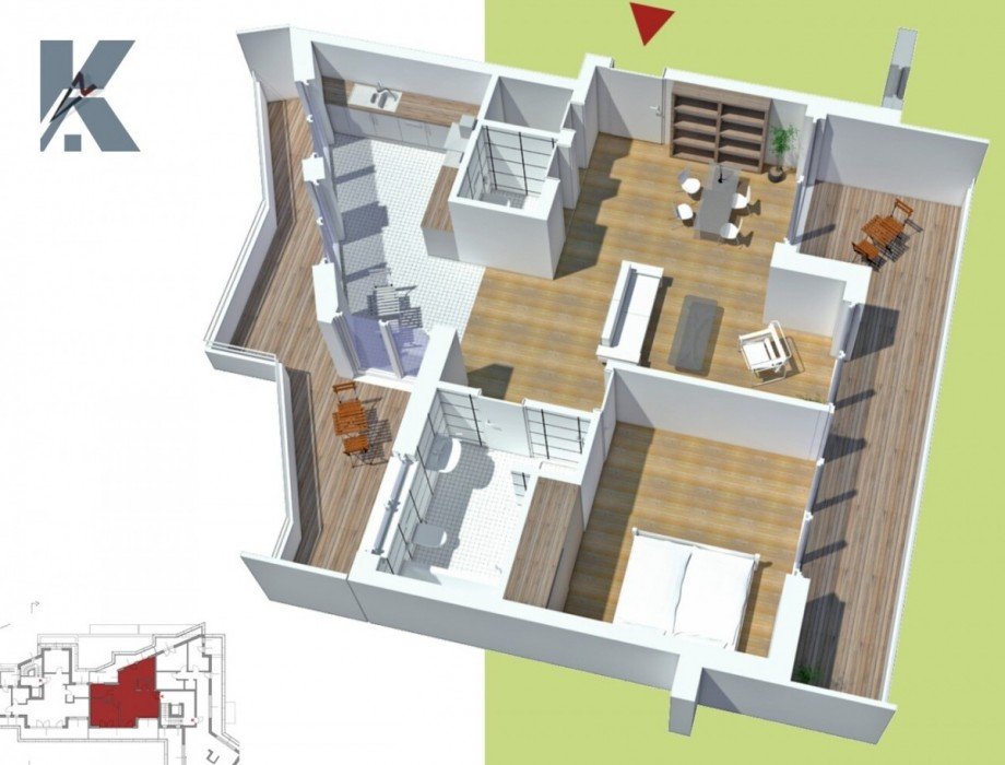 Grundriss_verkleinert Penthousewohnung K�ln / Bickendorf