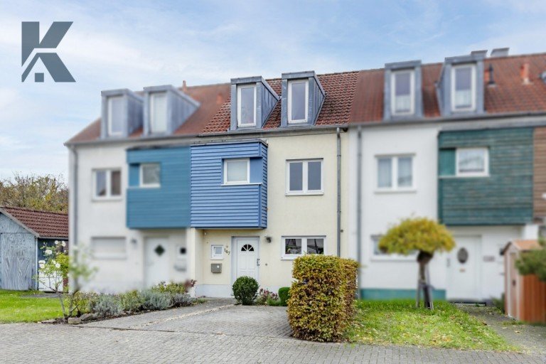 Hausansicht K�ln / Meschenich Reihenmittelhaus Sofort einziehen. Garten-Paradies. Feldrandlage.