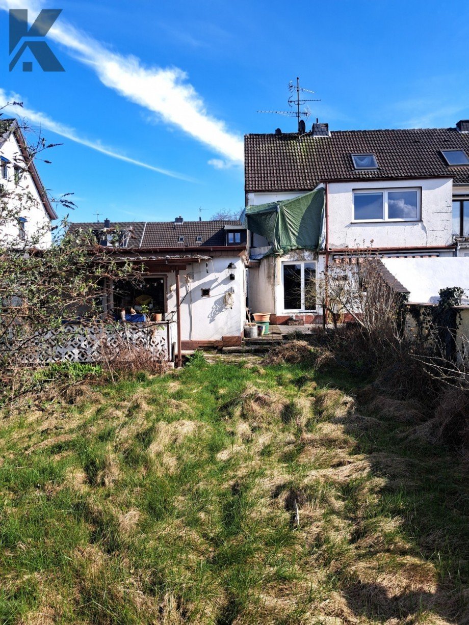 Hausr�ckseite Hochkant Reiheneckhaus K�ln / Grengel
