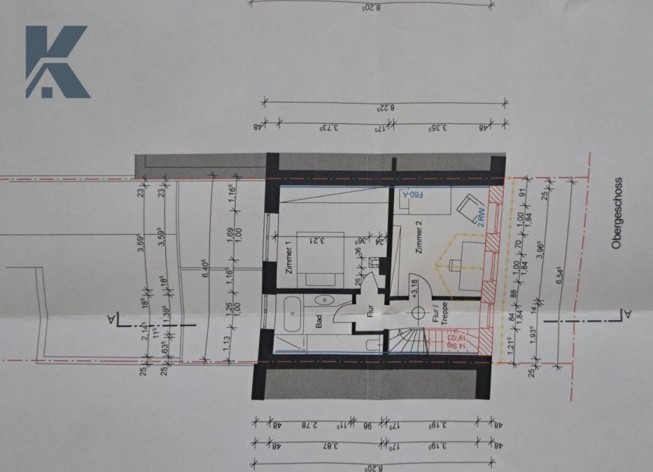 Grundriss 1. Obergeschoss Haus Frechen
