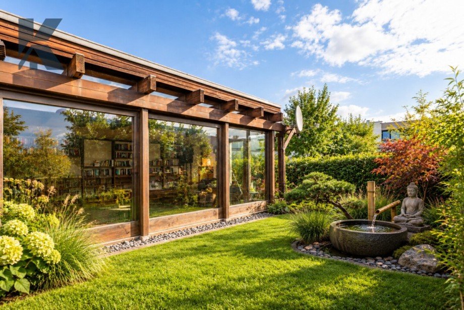 Garten KI-optimiert Bungalow Pulheim / Dansweiler