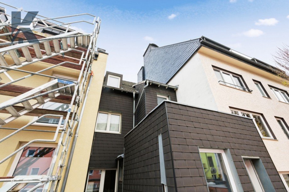 R�ckansicht Mehrfamilienhaus K�ln