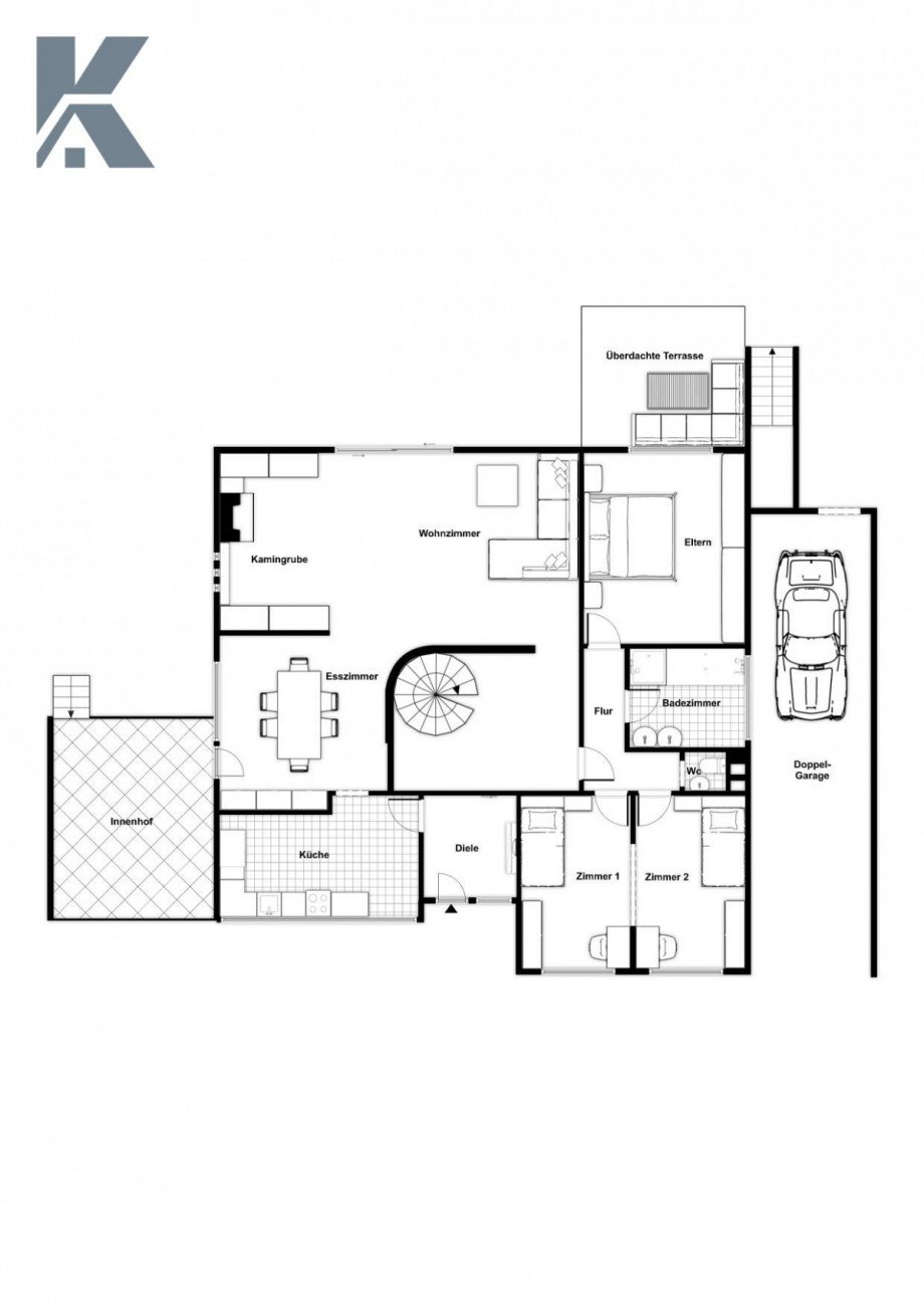 Erdgeschoss Rebenhang 9 Haus Frechen / Buschbell