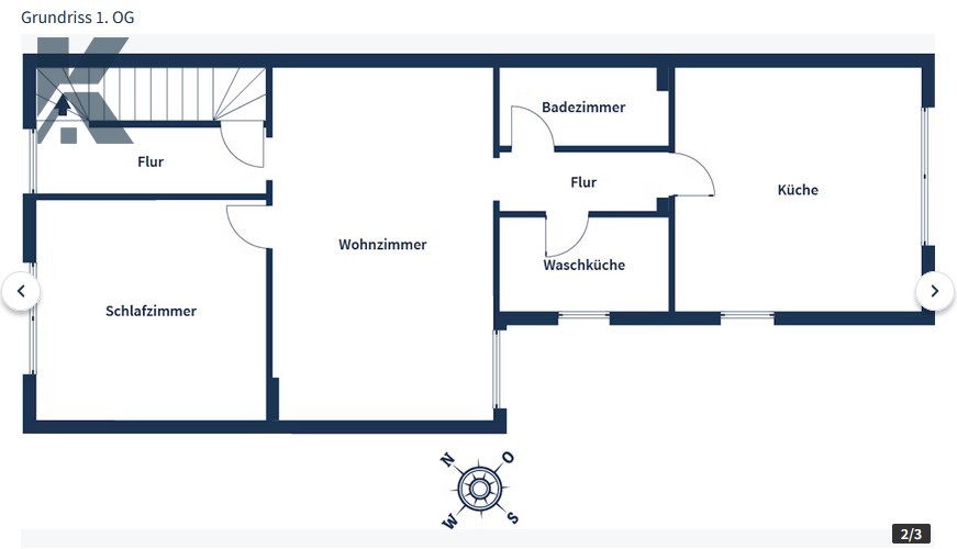 Grundriss 1.OG Einfamilienhaus K�ln / D�nnwald
